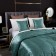 "Undine" bedspread, size 220x240 cm, color malachite
