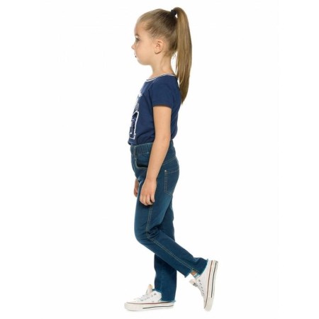 Брюки для девочек, рост 98 см, цвет синий-2