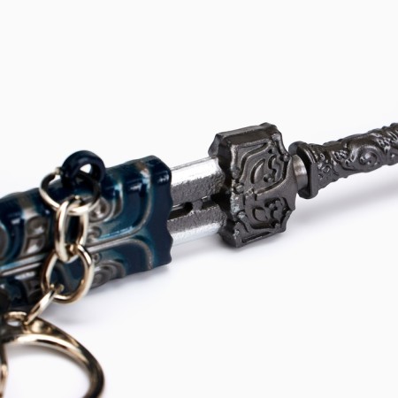 Souvenir weapon suspended mini "anime sword", keychain, 20 cm, dark blue-3
