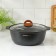 Granit Ultra, 5 l, 5 l, d = 28 cm, glass cover, anti-stick coating, black color, black