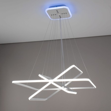 Suspended chandelier Citilux "Neon Smart" CL731AK110E 80x80x120 cm, 3x46.67W, LED, white color-1