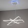 Suspended chandelier Citilux "Neon Smart" CL731AK110E 80x80x120 cm, 3x46.67W, LED, white color