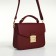 Women's bag on the valve, Textura, small size, burgundy color