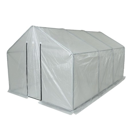 Greenhouse, 3.7 × 2.45 × 2.1 m, galvanized metal, profile d = 25 mm, a capacitive film cover 120 μm