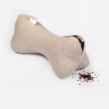 Crimean pillow "Crimean", size 38x15x15 cm, buckwheat and lavender color