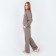 Women's suit (sweater/pants), beige color, size 48