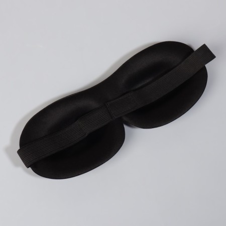 3D sleep mask, on Velcro, 22.5 × 9 cm, black color-3