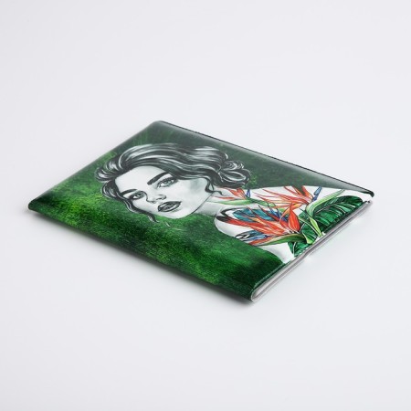 Cover for passport, green color-3