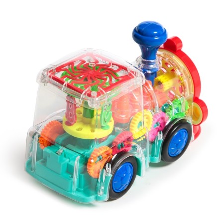 The steam locomotive "New Year's train", light and sound, works from batteries-2