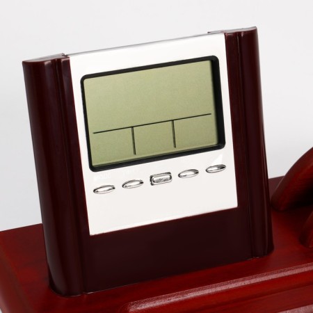 Table set 2V1 (D-004 clock, business card holder)-2