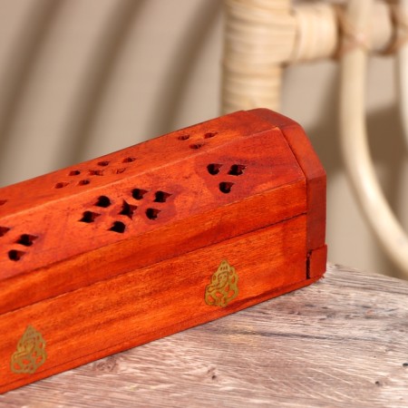 Box for incense "Ganesha" tree Kikar 30 cm-1