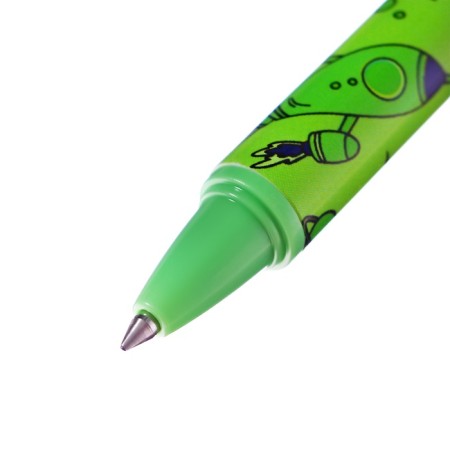 Gel pen 0.5 mm, with erased ink, blue, barcode on a thing, mix cosmos-3