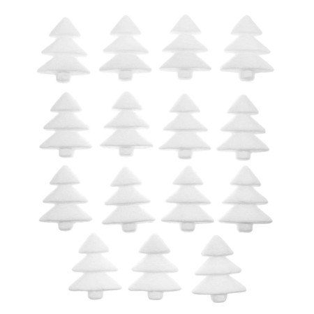 The basis for creativity and decoration "Christmas tree", set of 15 pcs., Size 1 pc. - 8 × 6.5 × 2 cm-1