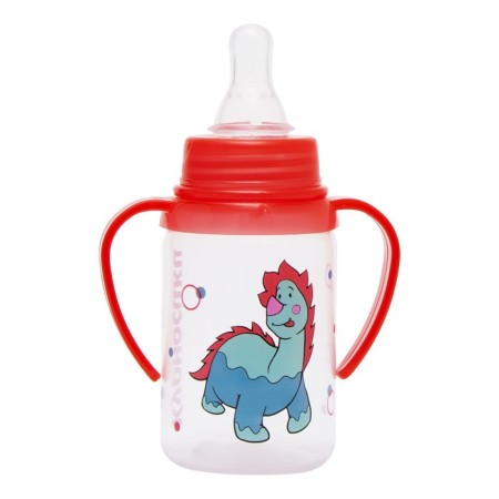 A bottle for feeding Kolobok with handles, 125 ml, from 6 months.-2