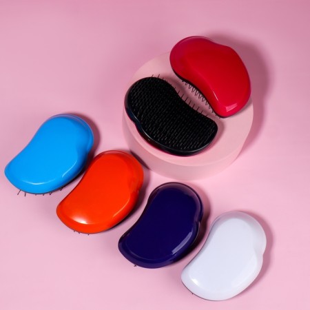 Massage comb, 7.5 × 12.5 cm, PVC box, color mix-1