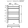 Electric towel Grois Nex GR-111, 400x600 mm, 6 crossbars, lower, white