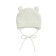 A cap on ties with pompons Children's Amarobaby Pure Love Pompony, with lining, size 42-44 cm, milk color