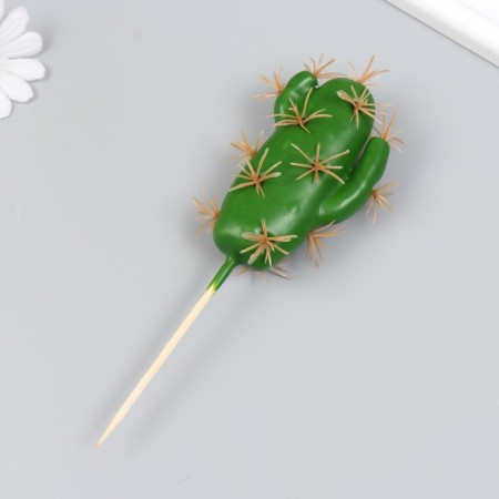 Artificial plant for creativity "Cactus with spines" 11x6 cm, length 19 cm-2