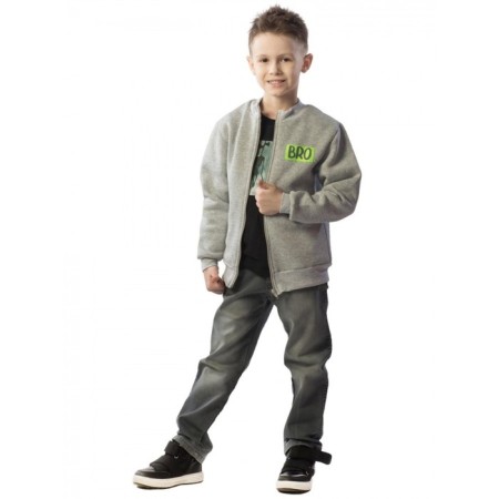 Bombber Children's, height 104 cm, color gray-melange-3