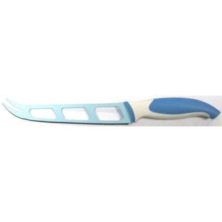Atlantis cheese knife, blue color, 13 cm