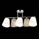 Ceiling EVOLUCE lamp. Sle300402-05. Prato. 5x40 watts, E14, 60x25x31.5 cm, chromium color