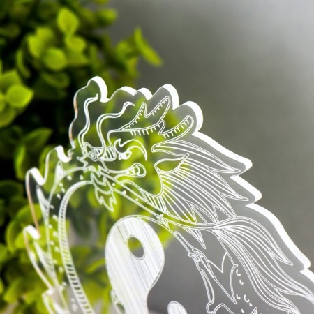 Lamp "Chinese dragon" LED white 14x9.5x16 cm-7