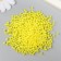 Set of beads "needlework" plastic, diameter 4 mm, yellow