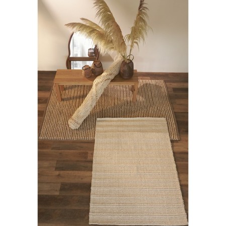 Delhi Ethnic jute carpet and wool, size 70x160 cm-1