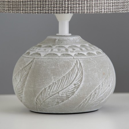 Wendy table lamp E14 40W white-gray 15x15x25 cm Risalux-3