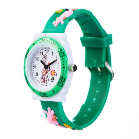 Watch is a wristwide, "giraffe", d-2 cm, strap silicone L-20 cm-1