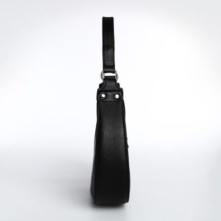 Women's bag Textura, baguette, small size, black color-2