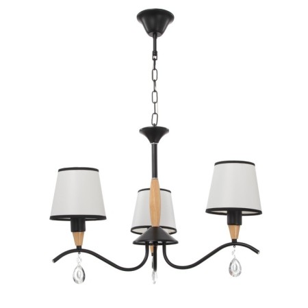 Brussels chandelier 3x60W E14 Black 58x58x85 cm Bayerlux