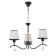 Brussels chandelier 3x60W E14 Black 58x58x85 cm Bayerlux