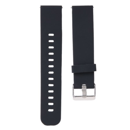 20 mm watch strap, with quick-detachable studs, silicone, L-21.5 cm, black-1