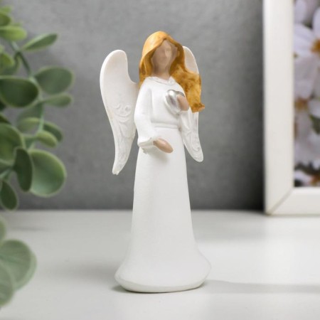Souvenir Polystone "Angel with silver patterns on the wings" MIX 8.7x4.2x2.8 cm-4
