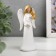 Souvenir Polystone "Angel with silver patterns on the wings" MIX 8.7x4.2x2.8 cm