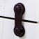 A set of door blockers, 2 pcs., Brown color