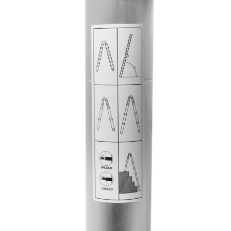 Strenger-ladder telescopic tundra, folding, aluminum, 2.5 x 2.5 m-8