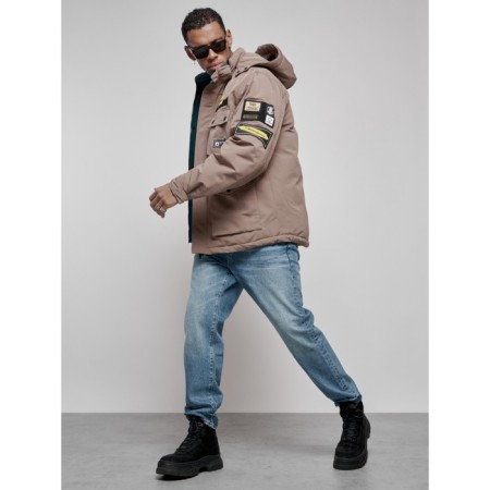Male Winter jacket, size 54, brown color-9