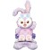 Foil ball 24 "Bunny", a figure on a stand, under the air
