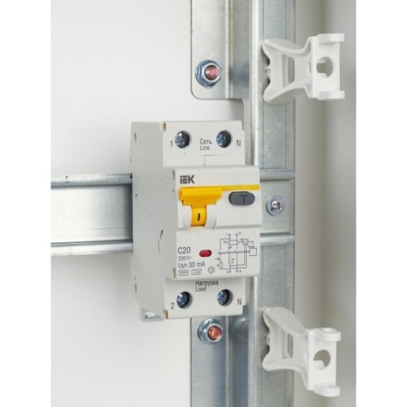 Diff. automatic IEK, 1 P + N, 2 mod., C, 20 A, 30 mA, AVDT-32, MAD22-5-020-C-30-8