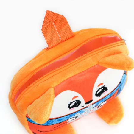 New Year's children's backpack "Fox with Snezhinka" 24x24 cm, for the New Year-3