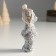 Souvenir Polystone "Bear in a head-header, stands" Gray mix 4.5x4x10.5 cm
