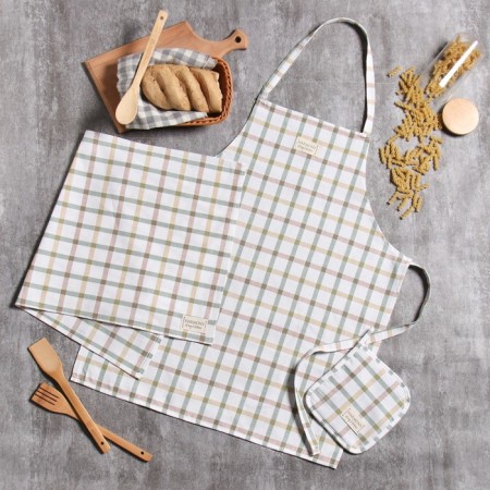 Harmony Ethel Set: Apron 60x70cm, 19x19cm Group, 40x73cm towel, Rogozhka 186 g/m2