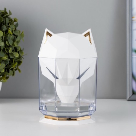 Night with a humidifier cat LED USB AKB White 10x10x16.2 cm Risalux-1