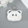 Fluffy on the ring "White Bloor" Pischak 7x9x2.5 cm