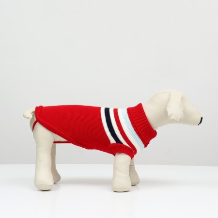 Sweater "stripes", 3XL (DS 46, Osh 46, OG 38-64 cm), red-2