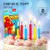 Set of candles for the cake "Happy Birthday", 8 pieces, spider-man