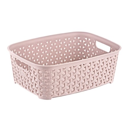 Hobbylife Rattan basket, size XS, with handles, 14x19x7 cm, color mix-2