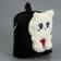 Baby plush backpack for the girl "cat", black color